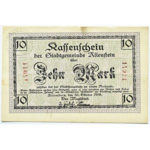 Allenstein/Olsztyn, 10 marek 1918, wysoki nominał