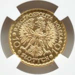 Polska, II RP, Bolesław Chrobry, 10 złotych 1925, Warszawa, NGC MS64PL