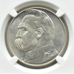 Polska, II RP, Józef Piłsudski, 10 złotych 1939, Warszawa, NGC MS64, piękny!!