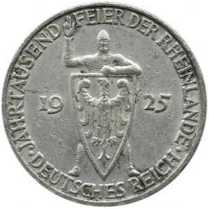 Niemcy, Republika Weimarska, 3 marki 1930 D, Rheinland Strom