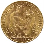 Francja, Republika, Kogut, 20 franków 1913, Paryż