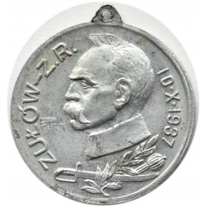 Polska, II RP, J. Piłsudski, medalik, Zjazd Rezerwistów w Żułowie, 10.X.1937