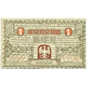 Polska, II RP, Kraków, 1 korona 1919, seria A