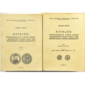 E. Kopicki, Katalog podstawowych typów monet..., 12 różnych tomów, od tomu I-VIII