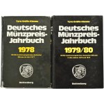 Deutsches Münzpreis Jahrbuch, Battenberg, 1976-1983, 6 sztuk, kolejnych roczników