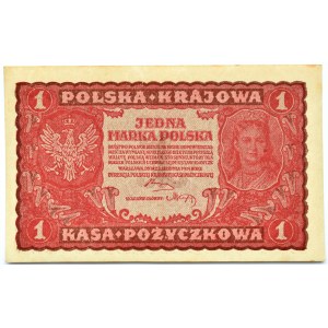 Polska, II RP, 1 marka 1919, I seria DG, Warszawa