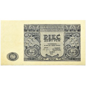 Polska, RP, 5 złotych 1946, bez oznaczenia serii