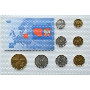 Polska, III RP, Europa - zestaw monet obiegowych NBP po denominacji 1992-2005, UNC