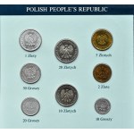 Polska, PRL, Zestaw monet obiegowych NBP 1976-1986, Warszawa, UNC