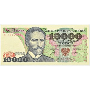 Polska, PRL, St. Wyspiański, 10000 złotych 1987, seria R, Warszawa, UNC