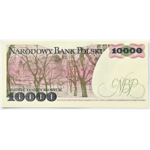 Polska, PRL, St. Wyspiański, 10000 złotych 1987, seria F, Warszawa, UNC