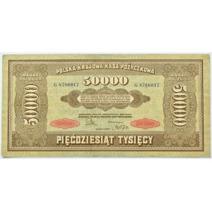 Polska, II RP, 50 000 marek 1922, seria G, Warszawa