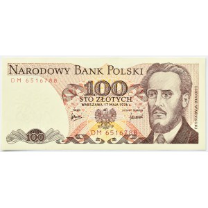 Polska, PRL, L. Waryński, 100 złotych 1976, seria DM, Warszawa, UNC