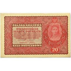 Polska, II RP, 20 marek 1919, II seria CX