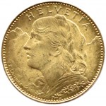 Szwajcaria, Heidi, 10 franków 1922, Berno, UNC