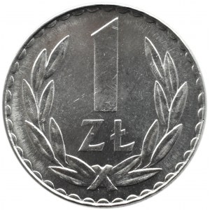 Polska, PRL, 1 złoty 1981, Warszawa, IDEALNE, UNC