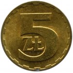 Polska, PRL, 5 złotych 1975, Warszawa, UNC