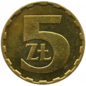 Polska, PRL, 5 złotych 1979, Warszawa, UNC