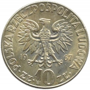 Polska, PRL, 10 złotych 1967, M. Kopernik, Warszawa, UNC