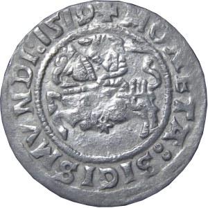 Zygmunt I Stary, półgrosz 1519, Wilno, trzy-kropek