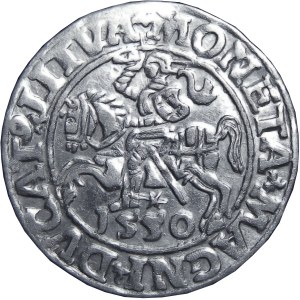 Zygmunt II August, półgrosz 1550, Wilno, MENNICZY