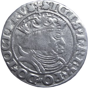 Zygmunt I Stary, grosz 1531, Toruń, popiersie w koronie, PRVS/PRVSS
