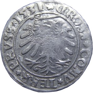 Zygmunt I Stary, grosz 1531, Toruń, PRVS/PRVSS