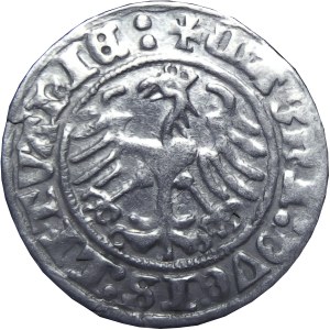 Zygmunt I Stary, półgrosz 1510, Wilno, Bardzo ładny