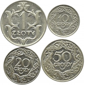 Polska, II RP, lot drobnych monet, Warszawa