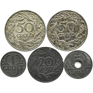 Polska, GG, lot groszy 1923-39, Warszawa