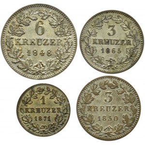 Niemcy, Bayern, lot kreuzer 1848-1871, Monachium