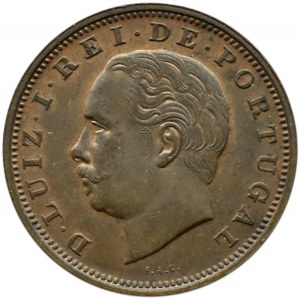Portugalia, Ludwik I, 20 reali 1883, piękna moneta