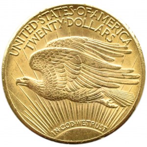 USA, Saint Gaudens, 20 dolarów 1928, Filadelfia, UNC