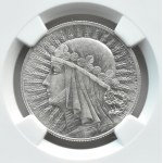 Polska, II RP, Głowa Kobiety, 5 złotych 1932, Londyn, NGC AU58