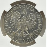 Polska, II RP, Jan III Sobieski, 10 złotych 1933, Warszawa, NGC UNC