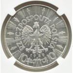 Polska, II RP, Józef Piłsudski, 10 złotych 1939, Warszawa, NGC AU58