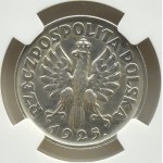 Polska, II RP, Kłosy, 1 złoty 1925, Londyn, NGC UNC
