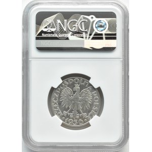 Polska, II RP, Żaglówka, 5 złotych 1936, Warszawa, NGC UNC