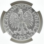 Polska, II RP, Żaglówka, 5 złotych 1936, Warszawa, NGC UNC
