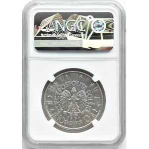 Polska, II RP, Józef Piłsudski, 10 złotych 1934, Warszawa, rzadszy rocznik, NGC UNC