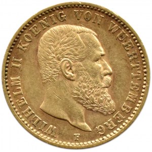 Niemcy, Wirtembergia, Wilhelm II, 20 marek 1897 F, Stuttgart