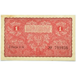 Polska, II RP, 1 marka 1919, I seria DA