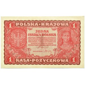 Polska, II RP, 1 marka 1919, I seria FH, UNC