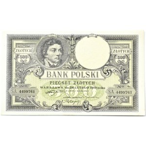 Polska, II RP, T. Kościuszko 500 złotych 1919, Londyn, UNC