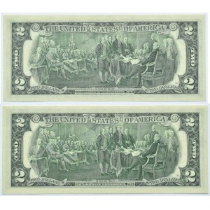 USA, 2 dolary 1976, serie C i G, Filadelfia/Boston, UNC