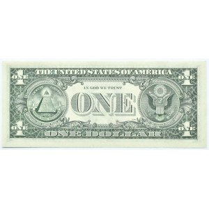 USA, 1 dolar 1977, seria B, New York, UNC