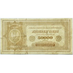 Polska, II RP, 50 000 marek 1922, seria M