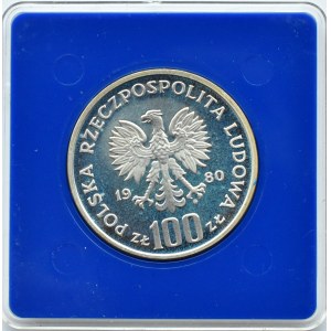 Polska, PRL, 100 złotych 1980, Jan Kochanowski, Warszawa, UNC