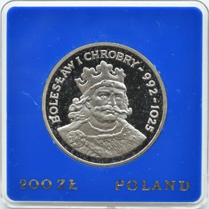 Polska, PRL, 200 złotych 1980, Bolesław Chrobry, Warszawa, UNC