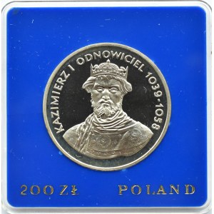 Polska, PRL, 200 złotych 1980, Kazimierz Odnowiciel, Warszawa, UNC